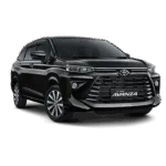 Toyota Avanza hitam tampak depan untuk layanan rental mobil Jakarta dengan driver profesional