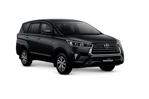 Toyota Innova Reborn hitam untuk layanan sewa mobil Jakarta dengan driver profesional dari Ria Rent Car