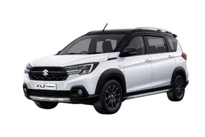 Suzuki XL7 putih dari Ria Rent Car untuk layanan sewa mobil dengan supir di Jakarta