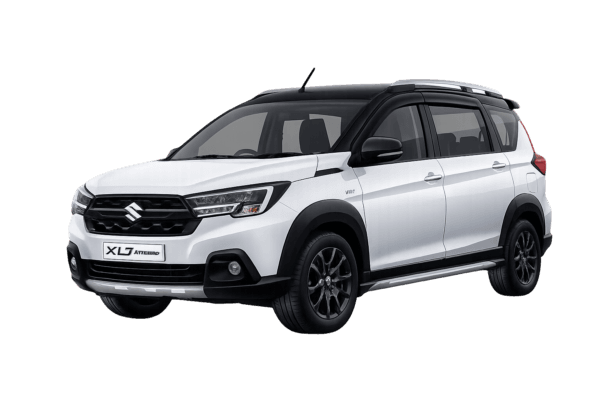 Suzuki XL7 putih dari Ria Rent Car untuk layanan sewa mobil dengan supir di Jakarta